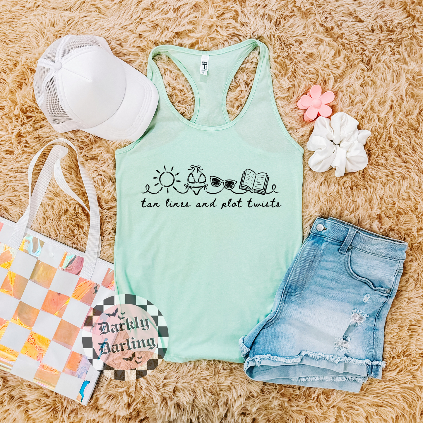 Tan Lines and Plot Twists Tank Top